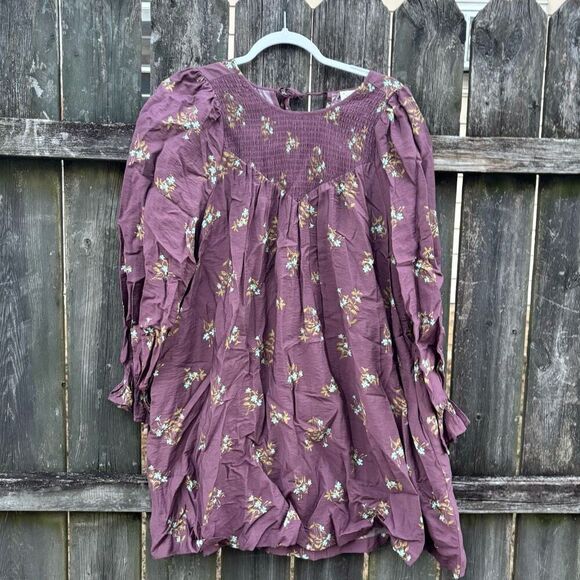 A New Day Purple Floral Tent Dress NWT Small - Picture 2 of 6